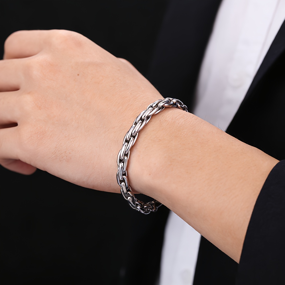 Men's Minimalist Twisted Wire Bracelet, Unisex